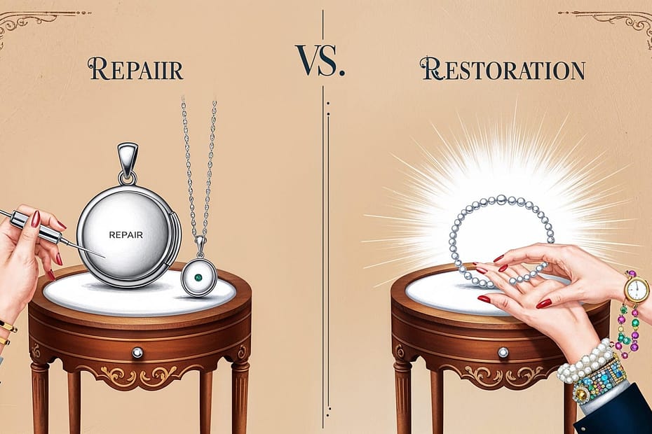 What's the difference between Jewellery Repair and Jewellery Restoration?
